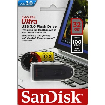 USB kľúč SanDisk Ultra, 32GB, USB 3.0 - rýchlosť 100MB/s (SDCZ48-032G-U46)