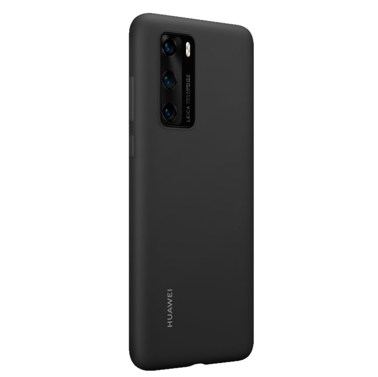 Puzdro originálne Silicone Case pre Huawei P40, black