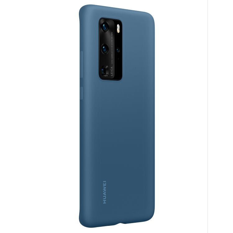Puzdro originálne Silicone Case pre Huawei P40 Pro, blue