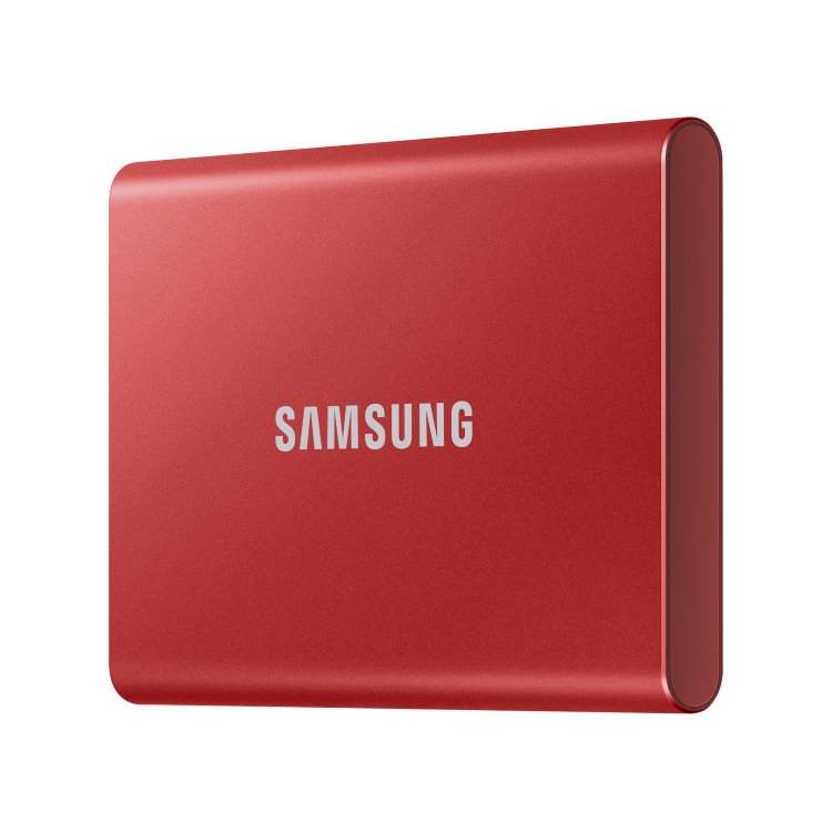 Samsung SSD disk T7, 1 TB, USB 3.2, červená
