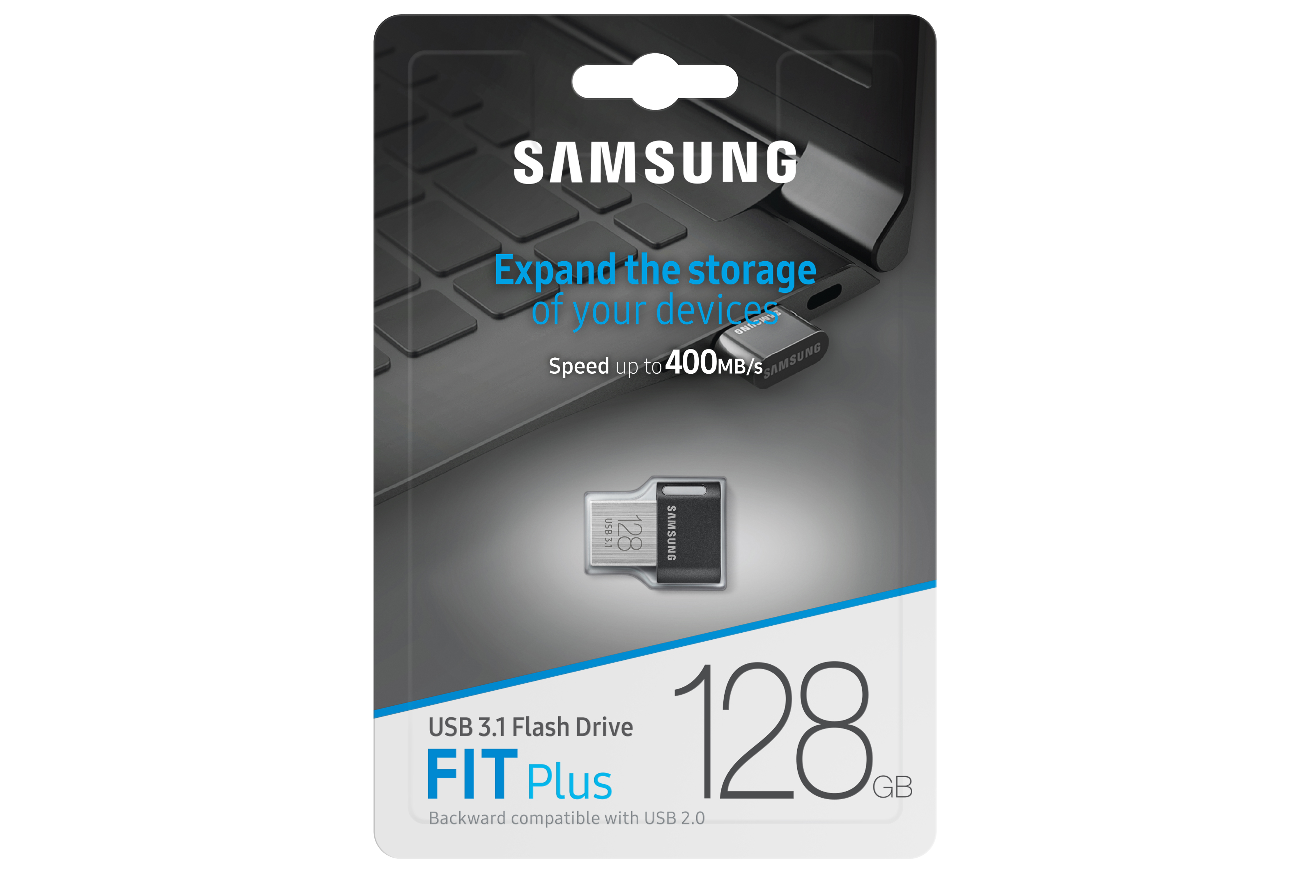 USB kľúč Samsung FIT Plus, 128GB, USB 3.1 (MUF-128AB/APC)
