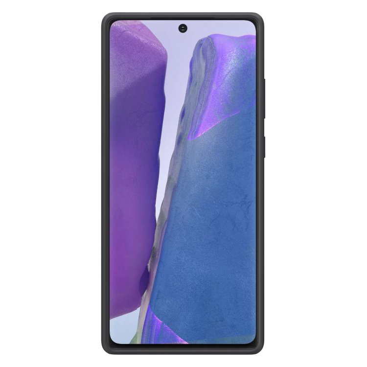 Puzdro Silicone Cover pre Galaxy Note 20, black