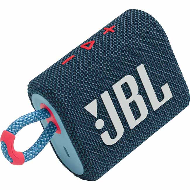 JBL GO 3 bezdrôtový prenosný reproduktor, modrá/korálová