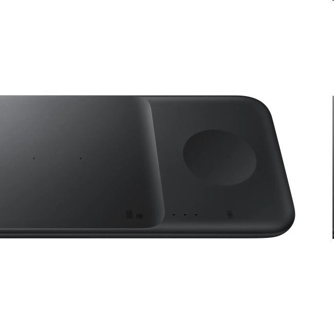 Bezdrôtová nabíjačka Samsung Trio s adaptérom a káblom, čierna