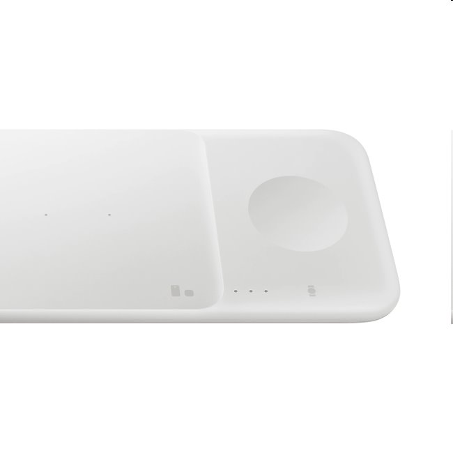 Bezdrôtová nabíjačka Samsung Trio s adaptérom a káblom, biela