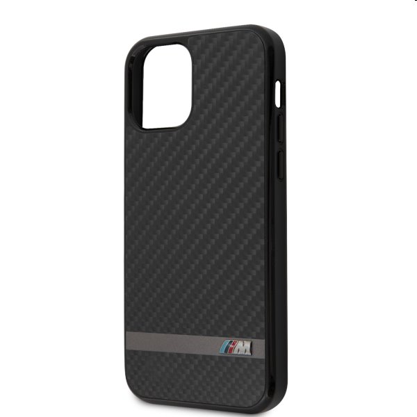 BMW Carbon & Alu Kryt pre iPhone 12/12 Pro, Black
