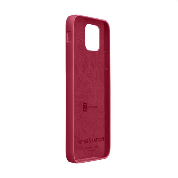 CellularLine SENSATION ochranný silikónový kryt pre Apple iPhone 12 / 12 Pro, red