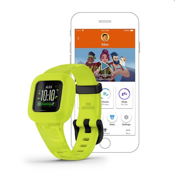 Garmin Vivofit jr. 3, detský smart náramok, zelený