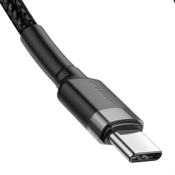 Baseus Cafule Series USB-C/USB-C PD 60W 2m, šedo/čierny
