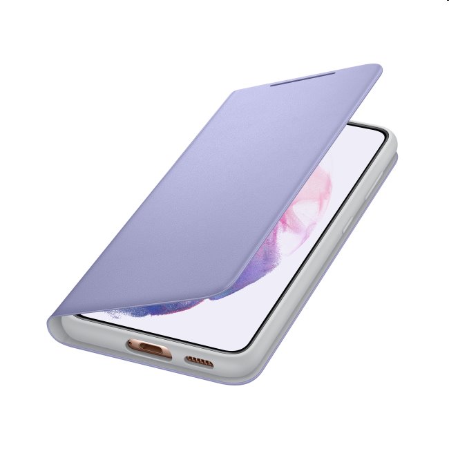 Knižkové puzdro LED View Cover pre Samsung Galaxy S21 Plus - G996B, fialová