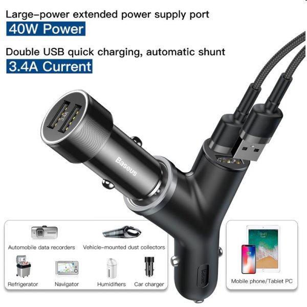 Baseus Car Charger type Y