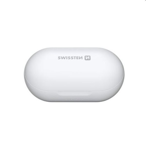 Bluetooth slúchadlá Swissten TWS Stonebuds, biele