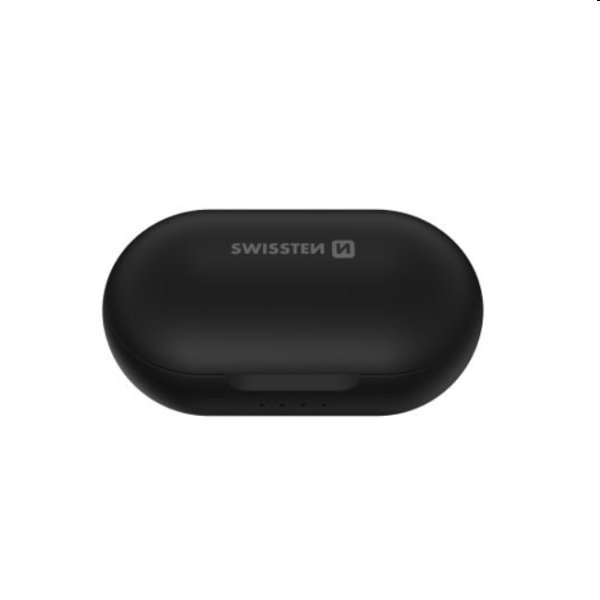Bluetooth slúchadlá Swissten TWS Stonebuds, čierne