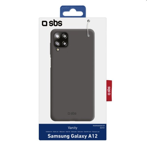 Puzdro SBS Vanity Stars Cover pre Samsung Galaxy A12 - A125F, čierne
