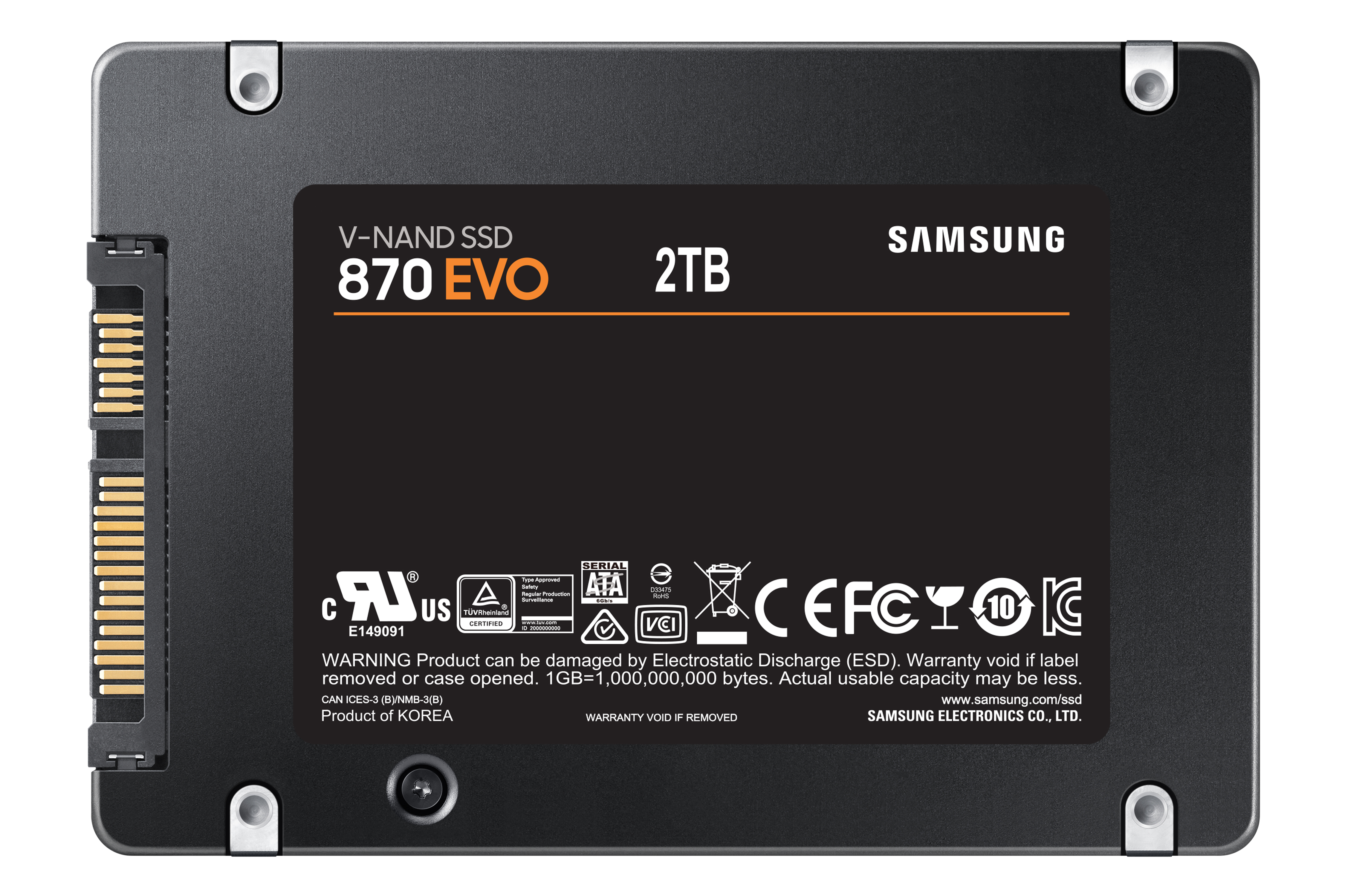Samsung SSD 870 EVO, 2TB, SATA III 2.5"