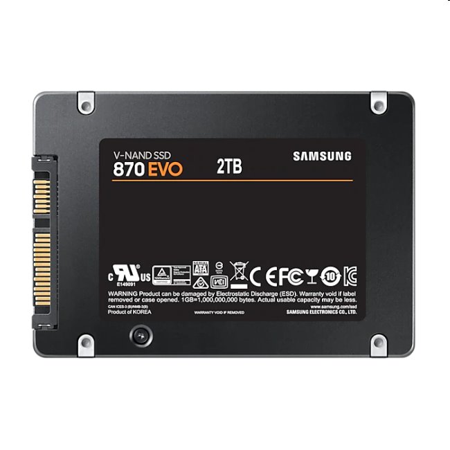 Samsung SSD 870 EVO, 2TB, SATA III 2.5"