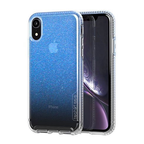 Tech21 kryt Pure Shimmer pre iPhone XR, blue