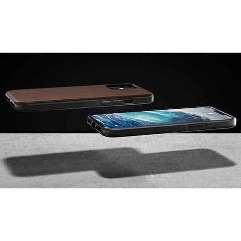 Odolné púzdro Nomad pre iPhone 12 mini, hnedé