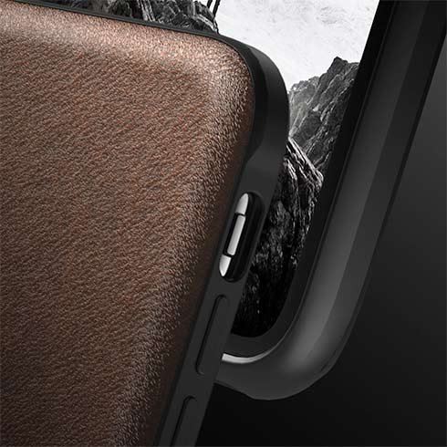 Odolné púzdro Nomad pre iPhone XS Max, hnedé