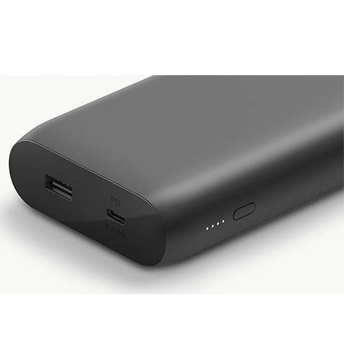 Powerbank Belkin boost charge USB-C PD 20K s káblom USB-C, čierny