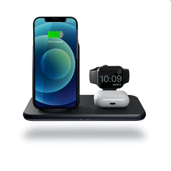 ZENS Aluminium 4-in-1 Stand Wireless Charger with 45W USB PD, black