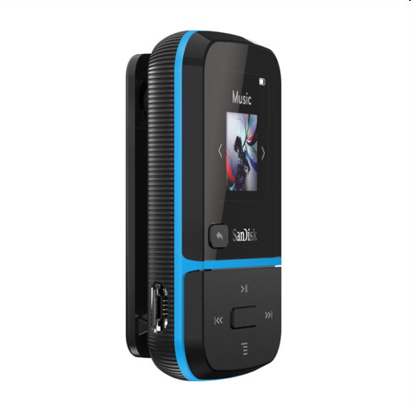 Prehrávač SanDisk MP3 Clip Sport Go 16 GB, modrý
