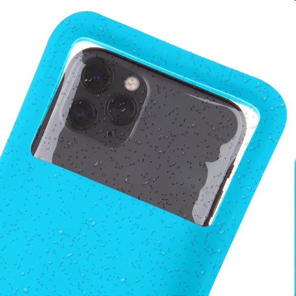 Tactical univerzálne vodeodolné puzdro pre smartfóny S/M, blue (IPX8)