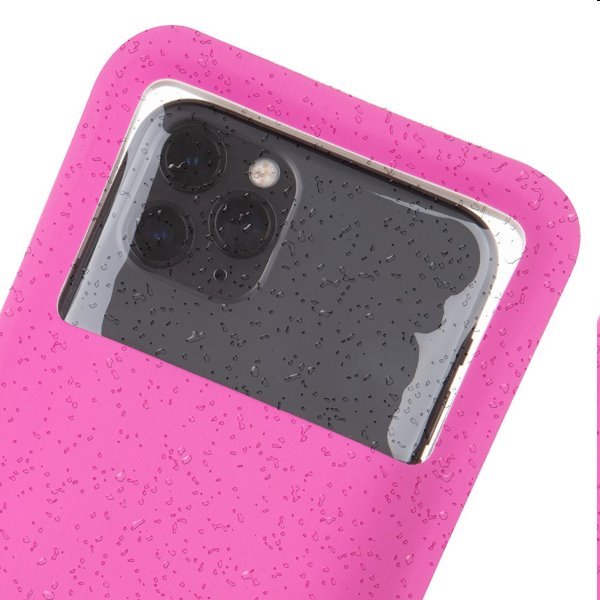 Tactical univerzálne vodeodolné puzdro pre smartfóny S/M, pink (IPX8)