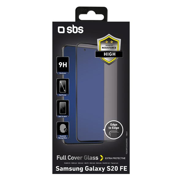 Tvrdené sklo SBS Full Cover pre Samsung Galaxy S20 FE - G780G, čierna