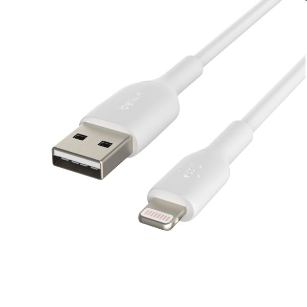 Dátový kábel Belkin USB-A na Lightning 15cm, biely
