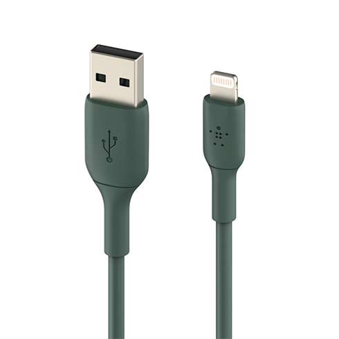 Dátový kábel Belkin USB-A na Lightning 1m, zelený