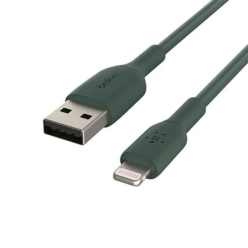 Dátový kábel Belkin USB-A na Lightning 1m, zelený