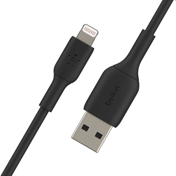 Dátový kábel Belkin USB-A na Lightning 3m, čierny