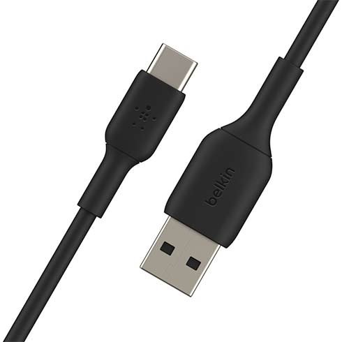 Dátový kábel Belkin USB-A na USB-C 1m, čierny