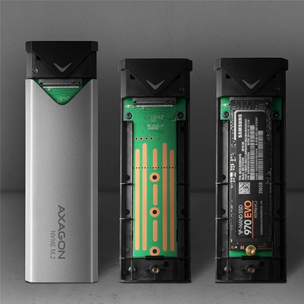 AXAGON EEM2-UG2 USB-C 3.1 Gen 2 - M.2 NVMe SSD 42-80 mm externý box