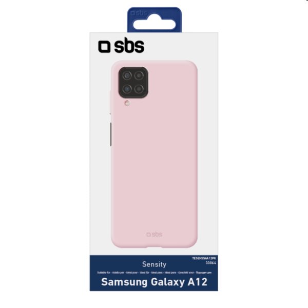 Puzdro SBS Sensity pre Samsung Galaxy A12 - A125F, ružové