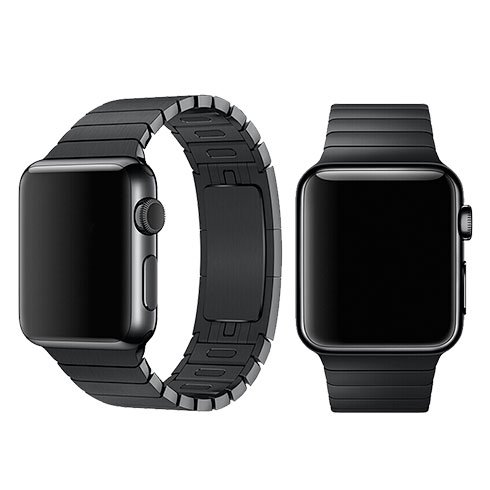 Elegantný kovový remienok Devia Link Series pre Apple Watch 40mm, čierny
