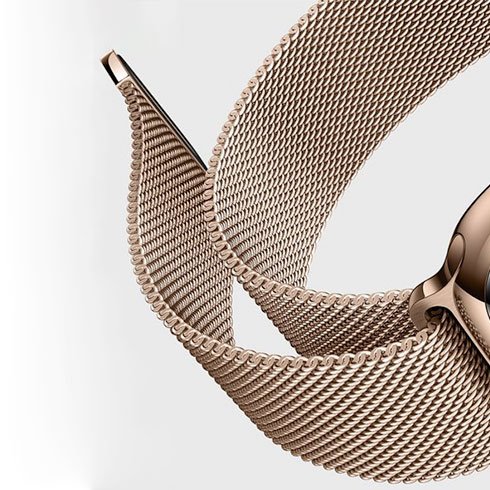 Elegantný kovový remienok Devia Milanese Loop pre Apple Watch 40mm, zlatý