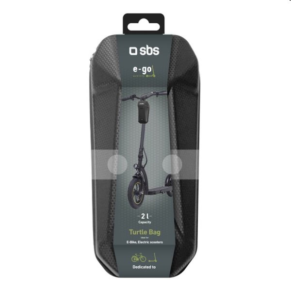 SBS E-Go taška pre elektrické kolobežky, kapacita 2 l, čierna