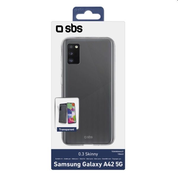 Zadný kryt SBS Skinny pre Samsung Galaxy A42 5G - A426B, transparentná