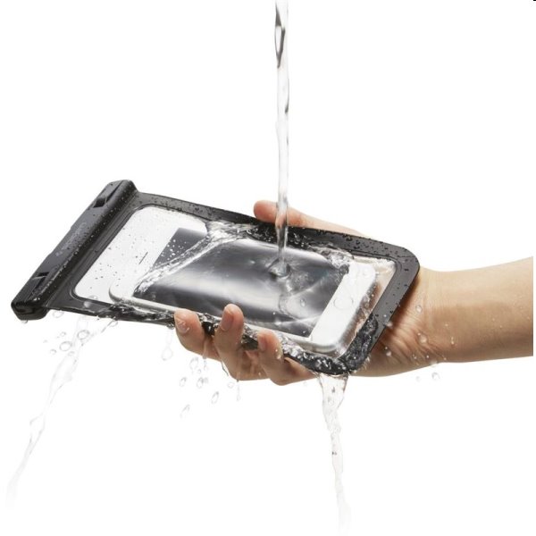 Spigen Velo A600 univerzálne vodeodolné puzdro pre smartfóny, čierne
