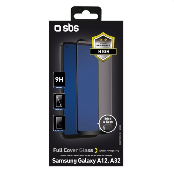 Tvrdené sklo SBS Full Cover pre Samsung Galaxy A13 / A32 5G - A326B /A12 - A125F, čierne