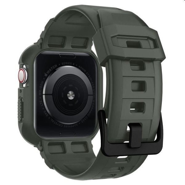 Ochranný kryt s remienkom Spigen Rugged Armor Pro pre Apple Watch 6/SE/5/4 (44mm), zelený