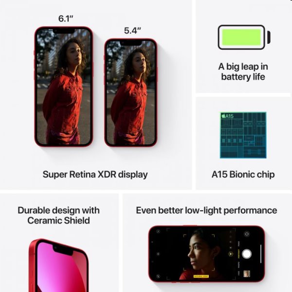 Apple iPhone 13 128GB, (PRODUCT)červená