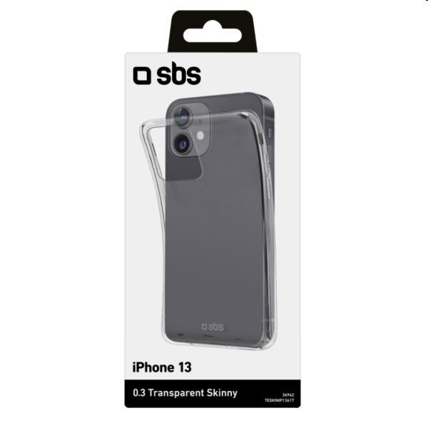 Zadný kryt SBS Skinny pre iPhone 13, transparentná