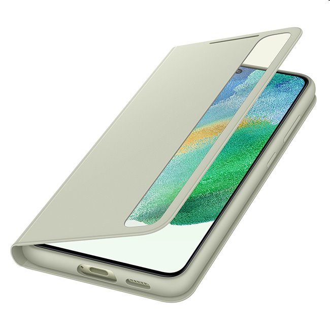 Puzdro Clear View Cover pre Samsung Galaxy S21 FE 5G, olive