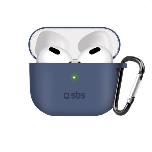 SBS Silikónové puzdro pre Apple AirPods 3, modré