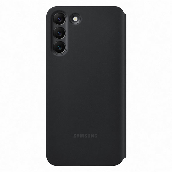 Knižkové puzdro Clear View pre Samsung Galaxy S22 Plus, čierna