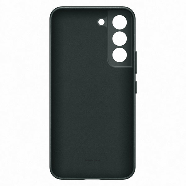 Zadný kryt Leather Cover pre Samsung Galaxy S22, zelená