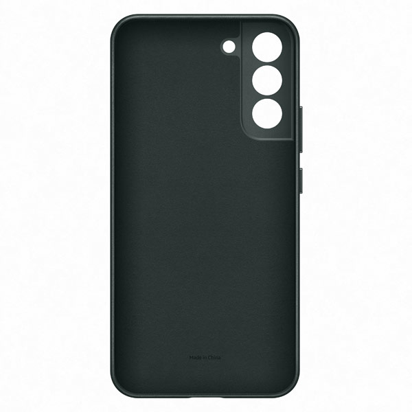 Zadný kryt Leather Cover pre Samsung Galaxy S22 Plus, zelená